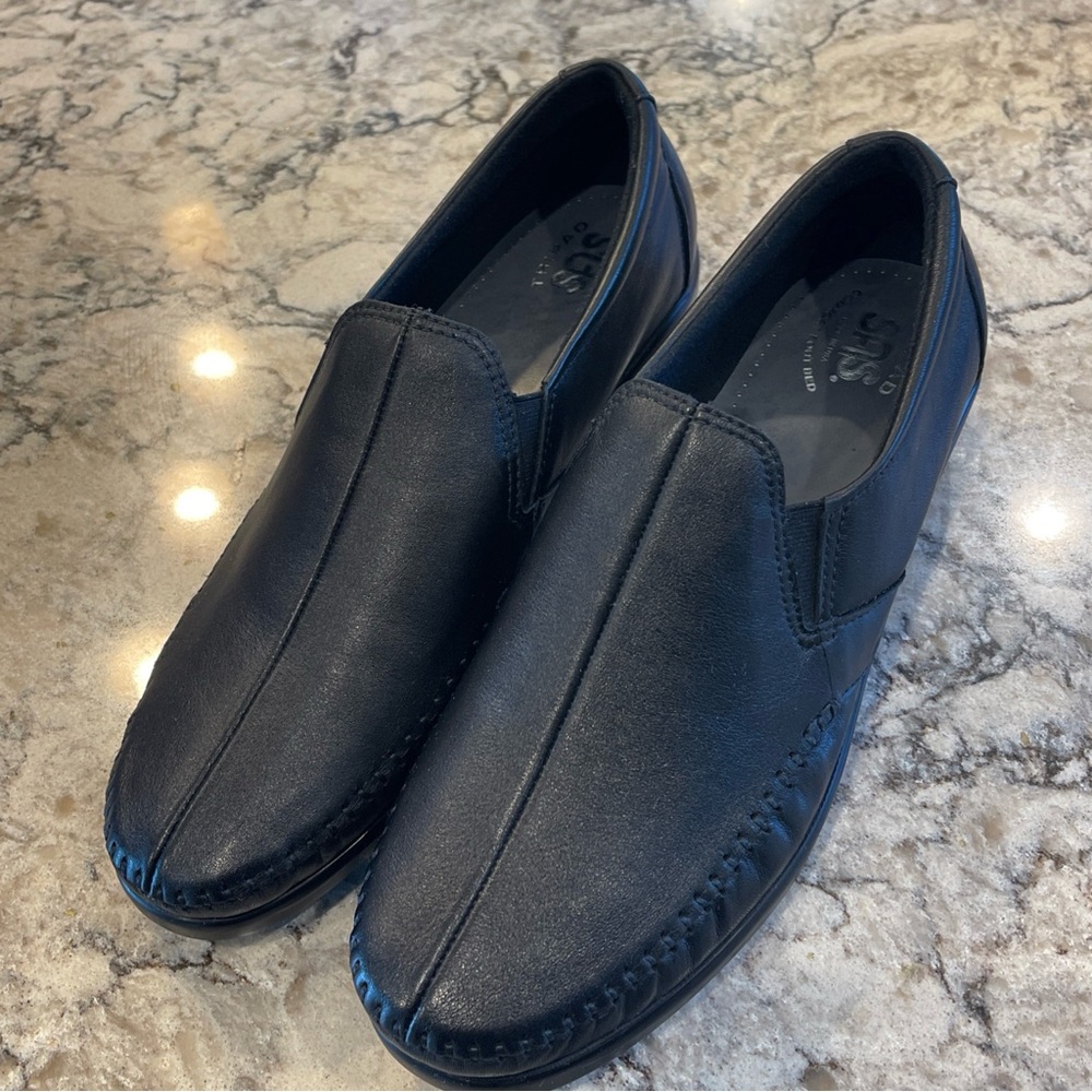SAS Tripad Comfort Slip On Loafers Black Leather Women’s 9.5 M Made in USA